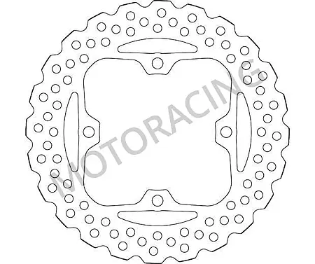 ΔΙΣΚΟΠΛΑΚΑ ΠΙΣΩ SBS KAWASAKI Z750 07'-12' / Z1000 07'-13' / ZZR 1400 06'-12' / KLZ 1000 VERSYS 12'-13'