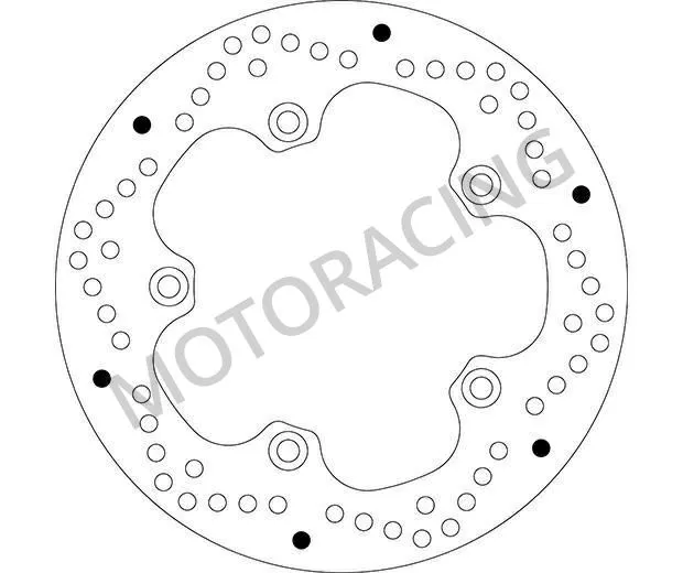 ΔΙΣΚΟΠΛΑΚΑ ΠΙΣΩ SBS BMW R1200 GS 04'-07' / F800 GS 08'-16' / K1200 05'-08'