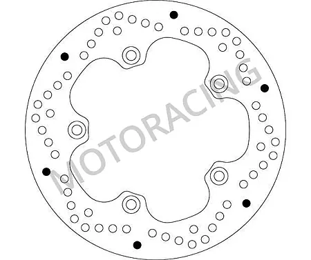 ΔΙΣΚΟΠΛΑΚΑ ΠΙΣΩ SBS BMW R1200 GS 04'-07' / F800 GS 08'-16' / K1200 05'-08'