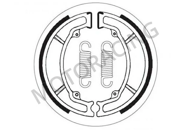 ΣΙΑΓΩΝΕΣ ΦΡΕΝΟΥ SBS YAMAHA XV 250S VIRAGO 95'-00' / AEROX 100 00'-02' / NEOS 100 99'-02'