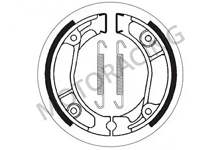 ΣΙΑΓΩΝΕΣ ΦΡΕΝΟΥ SBS HONDA XR 125L 03'-08' / CLR 125 98'-03' / NX 125 89'-97'