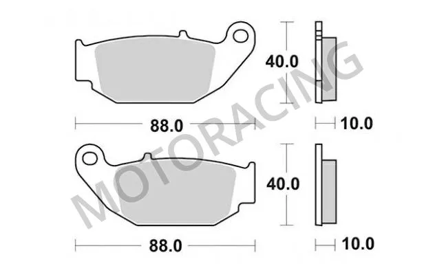 ΤΑΚΑΚΙΑ ΠΙΣΩ HONDA CRF 250L 13'-16' / CBR 125R 11'-14' / BENELLI TORNADO NAKED 125 T 17' SBS 915SI - SINTER ( ΜΕΤΑΛΛΙΚΟ )