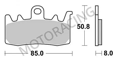 ΤΑΚΑΚΙΑ ΠΙΣΩ BMW R1200 GS ADVENTURE 14'-16' SBS 900HS - SINTER ( ΜΕΤΑΛΛΙΚΟ )