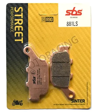 ΤΑΚΑΚΙΑ ΠΙΣΩ HONDA CBR 650F 14'-16' / KAWASAKI KLE 650 15'-16' / SUZUKI SFV 650 09'-12' SBS 881LS - SINTER ( ΜΕΤΑΛΛΙΚΟ )