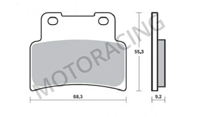 ΤΑΚΑΚΙΑ ΜΠΡΟΣΤΑ YAMAHA MT 125ie 14'-15' / YZF-R 14'-15' / APRILIA RS 125 06'-11' RACING SBS 844DC ( DUAL CARBON )