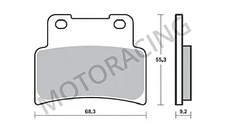 ΤΑΚΑΚΙΑ ΜΠΡΟΣΤΑ YAMAHA MT 125ie 14'-15' / YZF-R 14'-15' / APRILIA RS 125 06'-11' RACING SBS 844DC ( DUAL CARBON )
