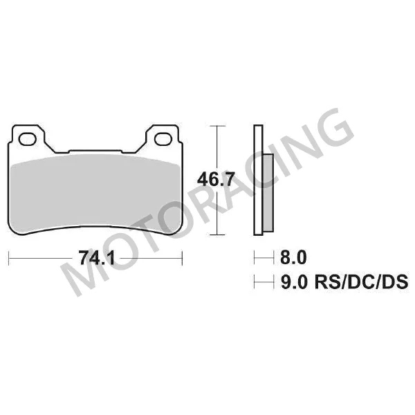 ΤΑΚΑΚΙΑ ΜΠΡΟΣΤΑ HONDA CB 1000R 08'-14' / CBR 1000RR 04'-13' / CBR 600RR 05'-13' SBS 809HS- SINTER ( ΚΕΡΑΜΙΚΟ)