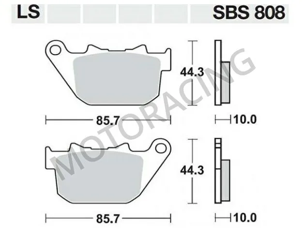 ΤΑΚΑΚΙΑ ΜΠΡΟΣΤΑ HARLEY DAVIDSON SBS 808H.LS - SINTER ( ΜΕΤΑΛΛΙΚΟ )