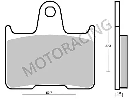 ΤΑΚΑΚΙΑ ΠΙΣΩ KAWASAKI ZZR 1400 06'-12' / GTR 1400 08'-11' / SUZUKI GSXR 1000 04'-06' SBS 715LS- SINTER ( ΜΕΤΑΛΛΙΚΟ )