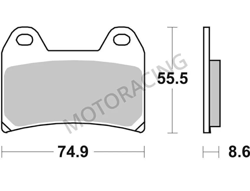 ΤΑΚΑΚΙΑ ΜΠΡΟΣΤΑ YAMAHA XT 660X 04'-15' / DUCATI HYPERMOTARD 1100 07'-11' / APRILIA DORSODURO 1200 11'-14' SBS 706HS- SINTER ( ΜΕΤΑΛΛΙΚΟ )