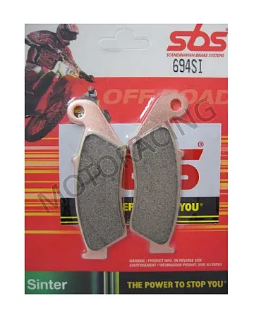 ΤΑΚΑΚΙΑ ΜΠΡΟΣΤΑ HONDA XLV 600 TRANSALP 97'-07' / XRV 750 AFRICA 93'-03' / SUZUKI DRZ 400 00'-12' SBS 694SI - SINTER ( ΜΕΤΑΛΛΙΚΟ )