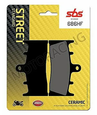 ΤΑΚΑΚΙΑ ΜΠΡΟΣΤΑ SUZUKI GSF 1200 BANDIT 01'-05' / GSXR 1300 HAYABUSA 99'-07' / KAWASAKI ZRX 1200 01'-03' SBS 686HF- (ΚΕΡΑΜΙΚΟ )