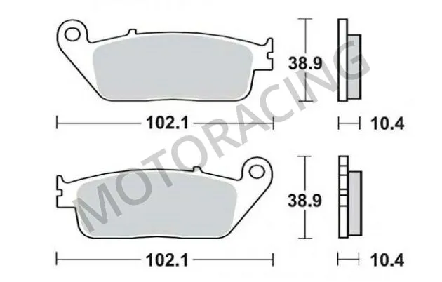 ΤΑΚΑΚΙΑ ΠΙΣΩ YAMAHA MT-01 05'-11' SBS 654HF- ( ΚΕΡΑΜΙΚΟ )
