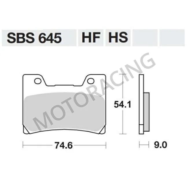 ΤΑΚΑΚΙΑ YAMAHA TDM 850 / V-MAX 1200 ΜΠΡΟΣΤΑ SBS 645HF- (ΚΕΡΑΜΙΚΟ )