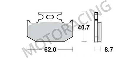 ΤΑΚΑΚΙΑ ΠΙΣΩ YAMAHA DT 125 05'-06' / XT 250X 08' / KAWASAKI KLX 250 98'-03' SBS 632HF- ( ΚΕΡΑΜΙΚΟ )
