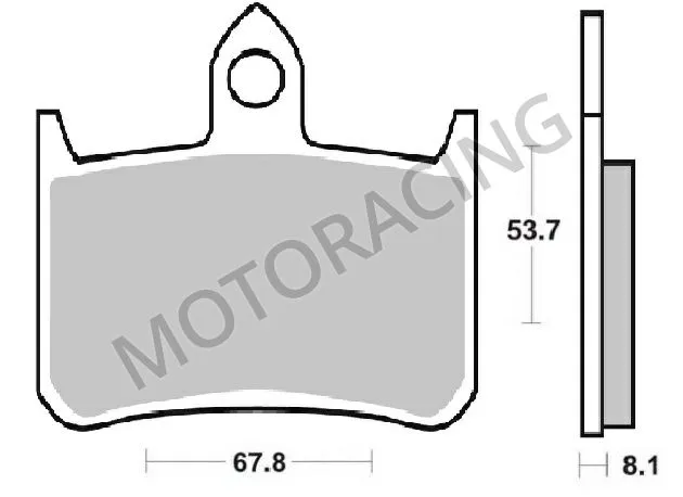 ΤΑΚΑΚΙΑ ΜΠΡΟΣΤΑ HONDA VTR 1000 FIRE STORM 97'-05' / CB 900 HORNET 02'-07' SBS 622HF- ( ΚΕΡΑΜΙΚΟ )