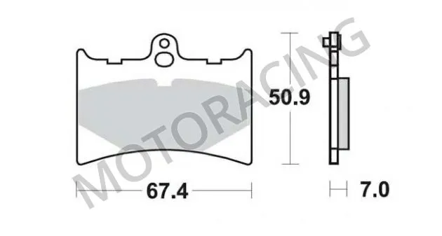 ΤΑΚΑΚΙΑ ΜΠΡΟΣΤΑ APRILIA TUONO 125 03'-07' / RS 125 93'-03' SBS 601HF - ( ΚΕΡΑΜΙΚΟ )
