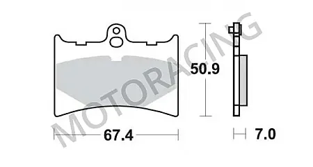 ΤΑΚΑΚΙΑ ΜΠΡΟΣΤΑ APRILIA TUONO 125 03'-07' / RS 125 93'-03' SBS 601HF - ( ΚΕΡΑΜΙΚΟ )