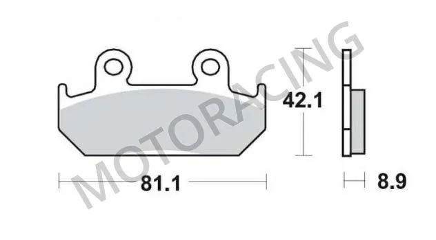 ΤΑΚΑΚΙΑ ΜΠΡΟΣΤΑ HONDA XRV 750 AFRICA 90'-92' / VFR 400R 85'-88' SBS 593HF - ( ΚΕΡΑΜΙΚΟ )