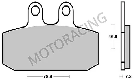 ΤΑΚΑΚΙΑ ΜΠΡΟΣΤΑ APRILIA MANA 850 08'-13' SBS 588HF  - ( ΚΕΡΑΜΙΚΟ )