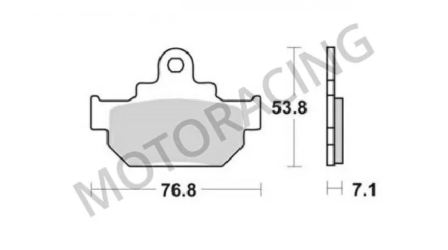 ΤΑΚΑΚΙΑ ΜΠΡΟΣΤΑ SUZUKI GZ 250 MARAUDER 99'-10' / VL 125 LC INTRUDER 00'-07' SBS 581HF - ( ΚΕΡΑΜΙΚΟ )