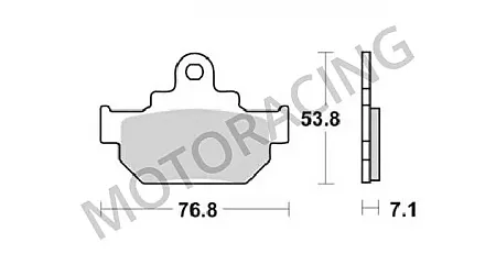 ΤΑΚΑΚΙΑ ΜΠΡΟΣΤΑ SUZUKI GZ 250 MARAUDER 99'-10' / VL 125 LC INTRUDER 00'-07' SBS 581HF - ( ΚΕΡΑΜΙΚΟ )