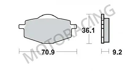 ΤΑΚΑΚΙΑ ΜΠΡΟΣΤΑ YAMAHA DT 125R 88'-05' / XT 225 SEROW 85'-04' SBS 575HF - ( ΚΕΡΑΜΙΚΟ )