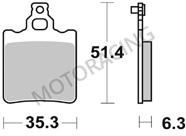 ΤΑΚΑΚΙΑ ΠΙΣΩ KTM SX 65 98'-03' SBS 574HF - ( ΚΕΡΑΜΙΚΟ )
