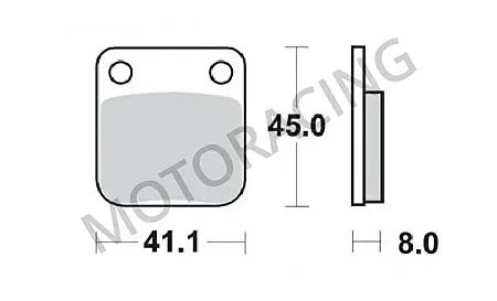 ΤΑΚΑΚΙΑ ΜΠΡΟΣΤΑ SUZUKI DR 200 86'-10' / DR 125 85'-00' / KAWASAKI BN 125 98'-99' SBS 536HF - ( ΚΕΡΑΜΙΚΟ )