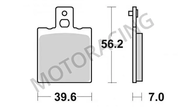 ΤΑΚΑΚΙΑ ΠΙΣΩ DUCATI MONSTER 620 02'-06' / MONSTER 695 08' / APRILIA TUONO 125 03'-07' SBS 519HF - ( ΚΕΡΑΜΙΚΟ )