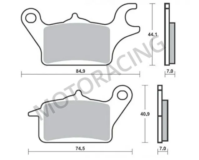 ΤΑΚΑΚΙΑ ΜΠΡΟΣΤΑ HONDA ASTREA GRAND / SUPRA-X 125 / WAVE 110 12'-16' SBS 216HM - ( ΚΕΡΑΜΙΚΟ )