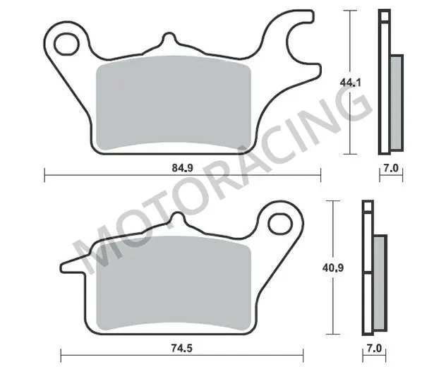 ΤΑΚΑΚΙΑ ΜΠΡΟΣΤΑ HONDA ASTREA GRAND / SUPRA-X 125 / WAVE 110 12'-16' SBS 216HF - ( ΚΕΡΑΜΙΚΟ )