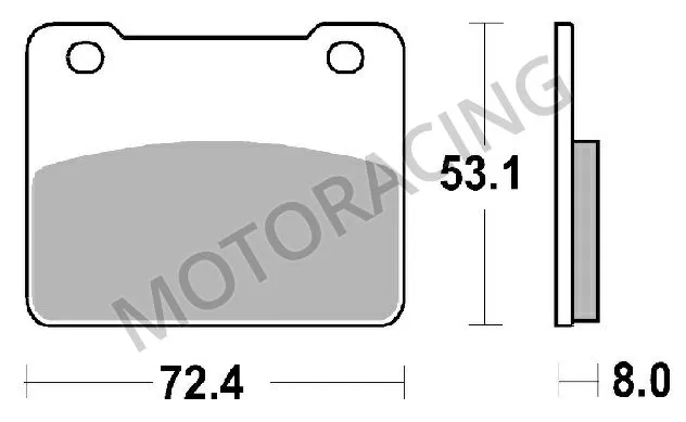 ΤΑΚΑΚΙΑ ΜΠΡΟΣΤΑ SYM MAXSYM 400 ie 11' / MAXSYM 600 14'-15' SBS 215MS - SINTER ( ΜΕΤΑΛΛΙΚΟ )