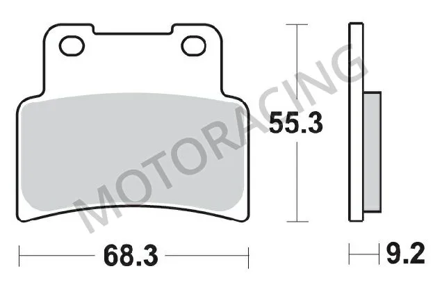 ΤΑΚΑΚΙΑ ΜΠΡΟΣΤΑ KYMCO XCITING 400 12'-15' SBS 214HF - ( ΚΕΡΑΜΙΚΟ )