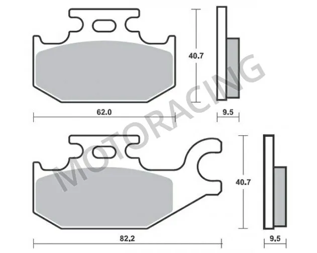 ΤΑΚΑΚΙΑ ΠΙΣΩ SUZUKI BURGMAN UH 200 07'-09' SBS 196HM - ( ΚΕΡΑΜΙΚΟ )