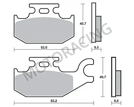 ΤΑΚΑΚΙΑ ΠΙΣΩ SUZUKI BURGMAN UH 200 07'-09' SBS 196HF - ( ΚΕΡΑΜΙΚΟ )
