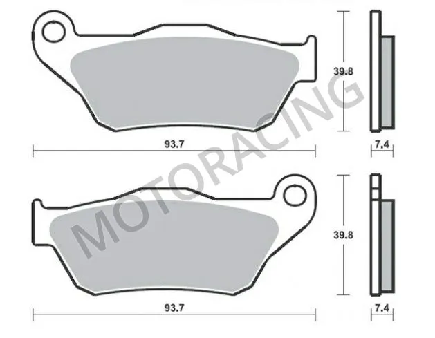 ΤΑΚΑΚΙΑ ΜΠΡΟΣΤΑ YAMAHA YP 125R ie X-MAX 06'-09' / YP 250 X-MAX 05'-09' SBS 194HM - ( ΚΕΡΑΜΙΚΟ )