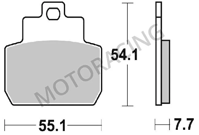 ΤΑΚΑΚΙΑ ΠΙΣΩ PIAGGIO BEVERLY 500 07'-13' / MP3 250 06'-08' / X8 200 05'-07' SBS 191CT - CARBONTECH