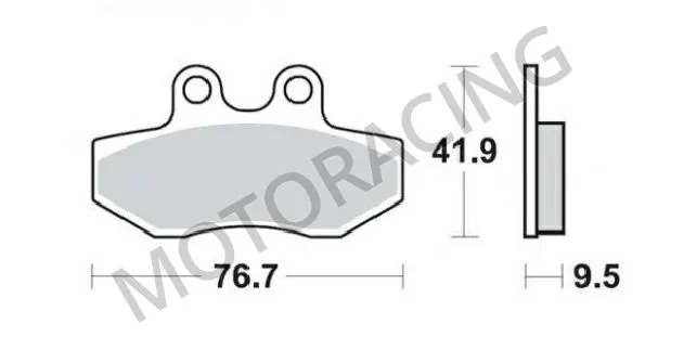 ΤΑΚΑΚΙΑ ΜΠΡΟΣΤΑ YAMAHA NXC 125 CYGNUS-X 04'-11' SBS 190HF - ( ΚΕΡΑΜΙΚΟ )