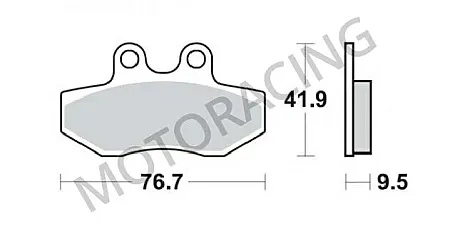 ΤΑΚΑΚΙΑ ΜΠΡΟΣΤΑ YAMAHA NXC 125 CYGNUS-X 04'-11' SBS 190HF - ( ΚΕΡΑΜΙΚΟ )