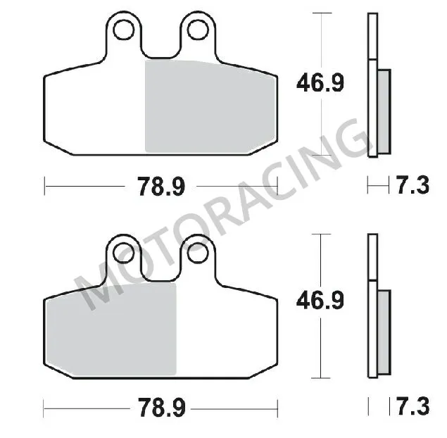 ΤΑΚΑΚΙΑ ΜΠΡΟΣΤΑ APRILIA SCARABEO 400 07'-11' / SPORTCITY 300 08'-11' / LEONARDO 300 04'-07' SBS 179HF - ( ΚΕΡΑΜΙΚΟ )