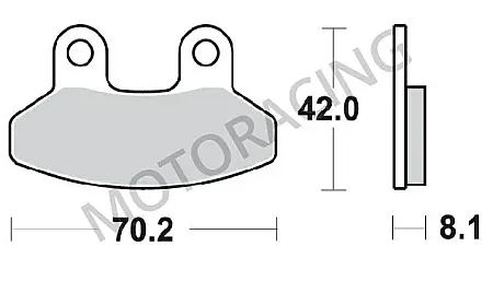 ΤΑΚΑΚΙΑ ΜΠΡΟΣΤΑ SYM JOYRIDE 125 01'-13' / JOYRIDE 200 01'-15' / VS 125 06'-14' SBS 178HF - ( ΚΕΡΑΜΙΚΟ )