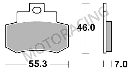 ΤΑΚΑΚΙΑ ΠΙΣΩ KYMCO GRAND DINK 250 01'-04' SBS 172CT - CARBONTECH