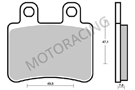 ΤΑΚΑΚΙΑ ΠΙΣΩ PEUGEOT ELYSEO 125 00'-04' / JET FORCE 125 03'-04' / SATELIS 125 04'-05' SBS 167HF - (ΚΕΡΑΜΙΚΟ)