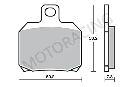 ΤΑΚΑΚΙΑ ΠΙΣΩ GILERA NEXUS 500 03'-08' / PIAGGIO X9 500 03'-07' / YAMAHA YP 125R ie X-MAX 09'-12' SBS 157MS - SINTER ( ΜΕΤΑΛΛΙΚΟ )