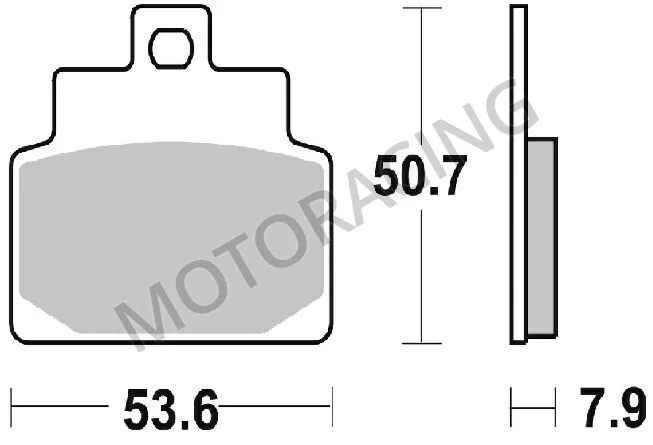 ΤΑΚΑΚΙΑ ΜΠΡΟΣΤΑ APRILIA SCARABEO 100 00'-03' / LEONARDO 125 99'-05' / MOJITO 125 99'-10' SBS SBS 153HM- ( ΚΕΡΑΜΙΚΟ )