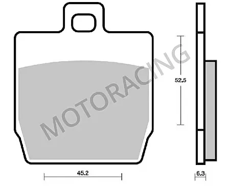 ΤΑΚΑΚΙΑ ΠΙΣΩ YAMAHA AEROX 50 2T 97'-11' SBS 145HM- ( ΚΕΡΑΜΙΚΟ )