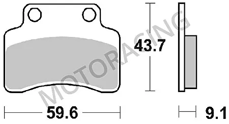 ΤΑΚΑΚΙΑ ΜΠΡΟΣΤΑ BENELLI QUATTRO NOVE X 50 08'-12' / KEEWAY F-ACT 125 07'-11' / MATRIX 50 06'-12' SBS 141HF- ( ΚΕΡΑΜΙΚΟ )