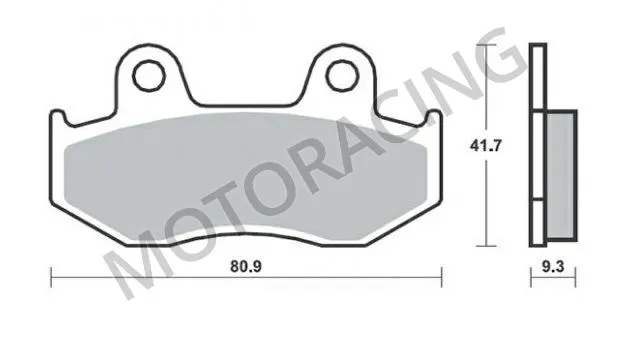 ΤΑΚΑΚΙΑ ΜΠΡΟΣΤΑ HONDA SH 125 00'-08' / SH 150 01'-08' / DYLAN 150 01'-06' SBS 125MS - SINTER ( ΜΕΤΑΛΛΙΚΟ )