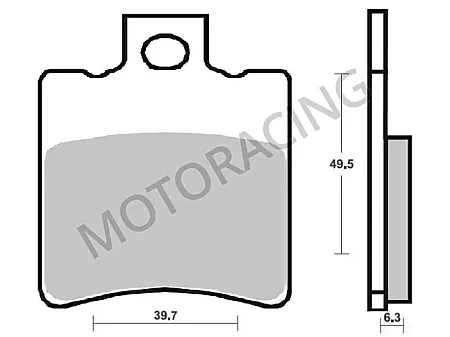 ΤΑΚΑΚΙΑ ΜΠΡΟΣΤΑ APRILIA SCARABEO 50 96'-08' / PIAGGIO NRG MC3 DD 50 01'-04' / YAMAHA NEOS 50 09'-12' SBS 123HF - ( ΚΕΡΑΜΙΚΟ )